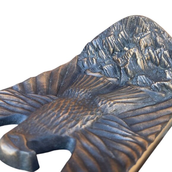 Vintage Eagle Bookend Cast Metal Single Book End Patriotic Library Office Decor - Picture 9 of 10